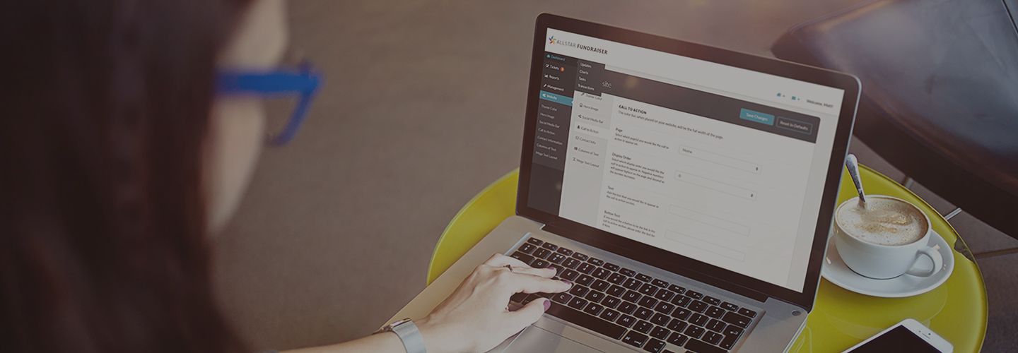 raising money using AllStar Fundraiser admin panel